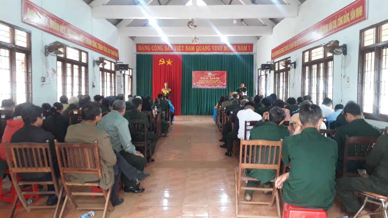 Hội Cựu chiến binh xã Ea Sol tổ chức tọa đàm  kỷ niệm 35 năm ngày thành lập Hội Cựu Chiến binh Việt Nam