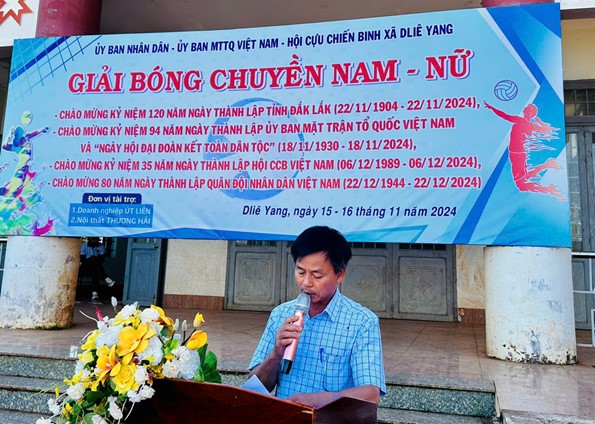 Giải bóng chuyền Nam, Nữ xã Dlê Yang năm 2024