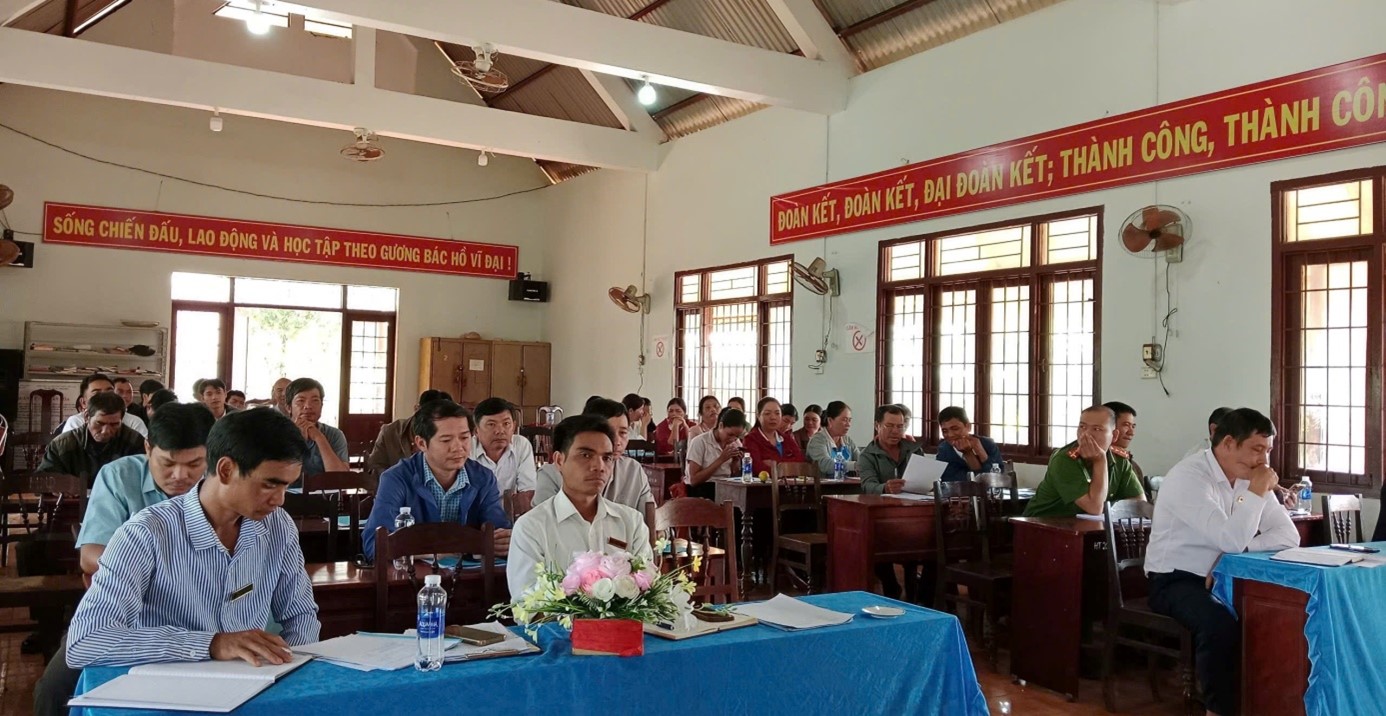 Xã Ea Sol: Hội nghị trao đổi, đối thoại giữa Chính quyền với Nhân dân năm 2024