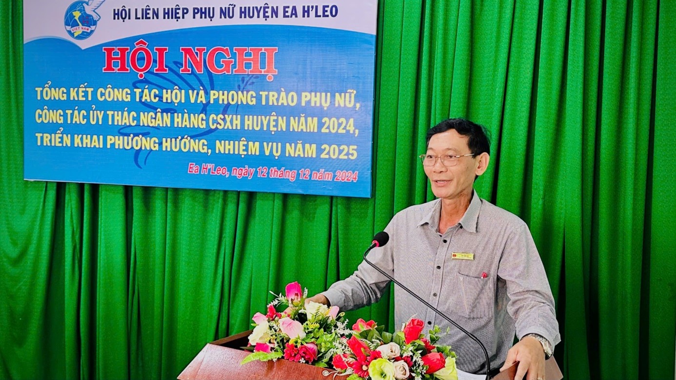 Tổng kết Công tác Hội và Phong trào Phụ nữ, công tác ủy thác Ngân hàng CSXH huyện năm 2024 và triển khai phương hướng, nhiệm vụ năm 2025