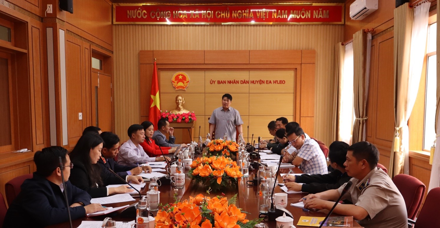 Hội nghị tổng kết công tác Ban Chỉ đạo thi hành án dân sự huyện Ea H’Leo năm 2024, phương hướng nhiệm vụ năm 2025.