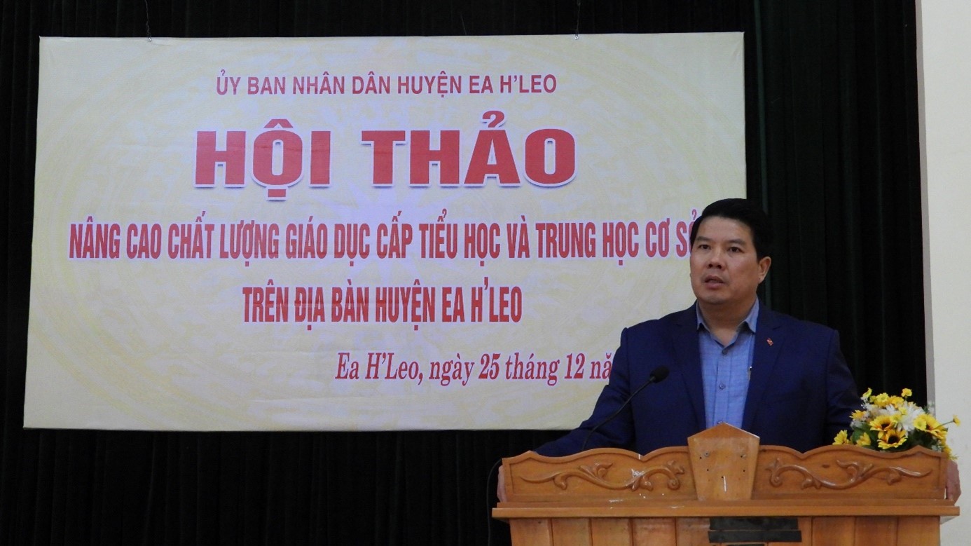 Hội thảo “Nâng cao chất lượng giáo dục cấp Tiểu học và Trung học cơ sở trên địa bàn huyện”