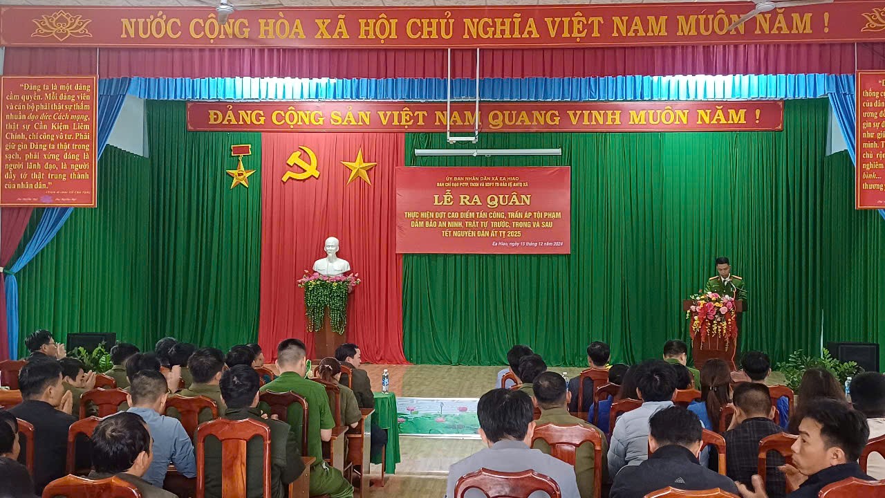 Các địa phương ra quân thực hiện cao điểm tấn công, trấn áp tội phạm, đảm bảo an ninh, trật tự trước, trong và sau Tết Nguyên đán Ất Tỵ - 2025