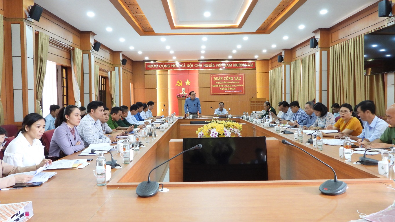 Ban chỉ đạo các chương trình mục tiêu quốc gia tỉnh Đắk Lắk thẩm định hồ sơ đề nghị xét công nhận xã Ea H’Leo đạt chuẩn Nông thôn mới năm 2023
