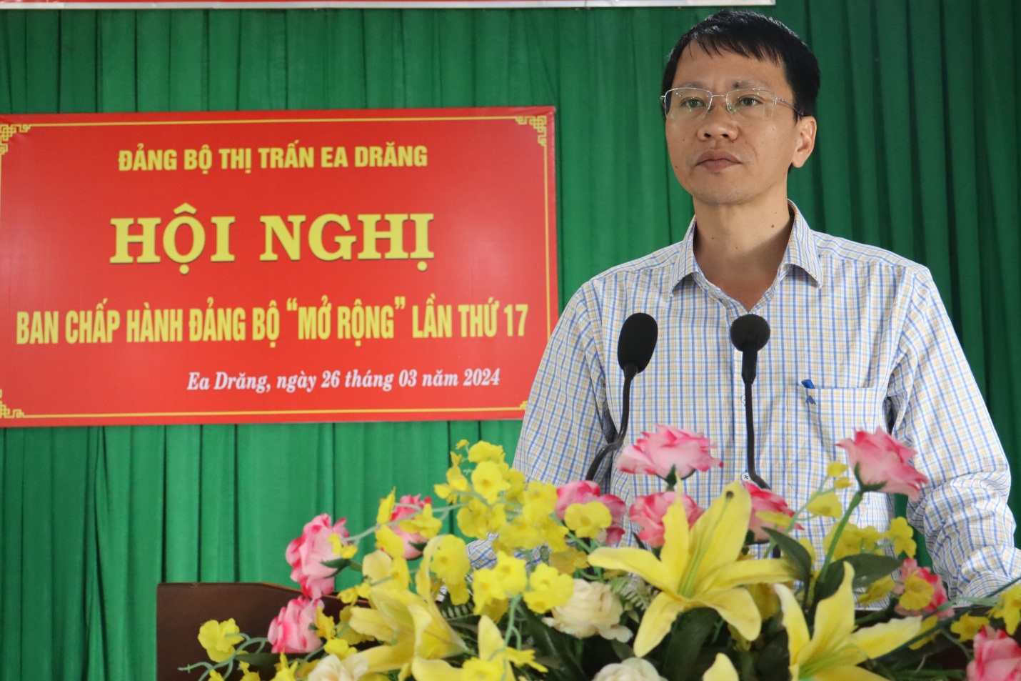 Hội nghị Ban chấp hành Đảng bộ thị trấn Ea Drăng “mở rộng” lần thứ 17