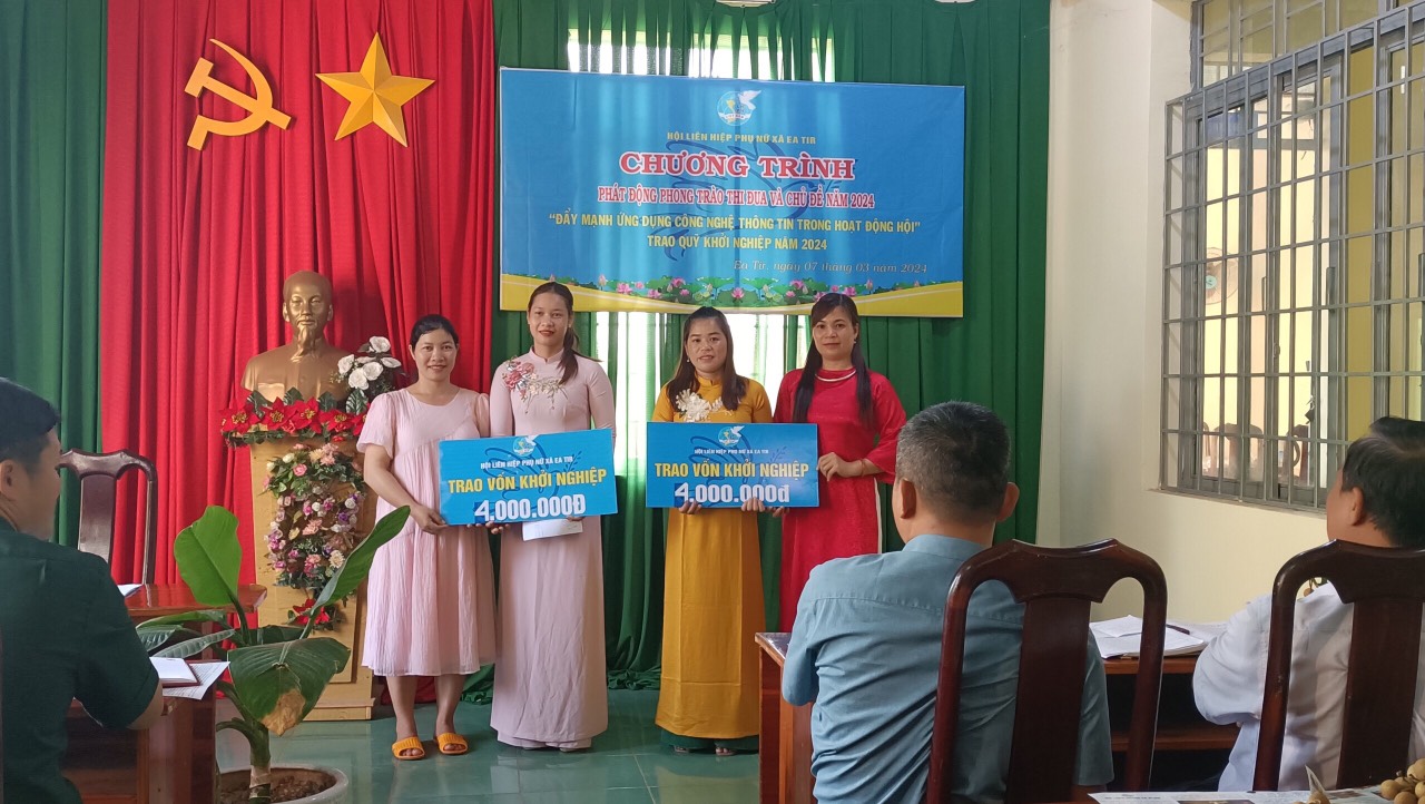Hội phụ nữ xã Ea Tir phát động phong trào thi đua năm 2024