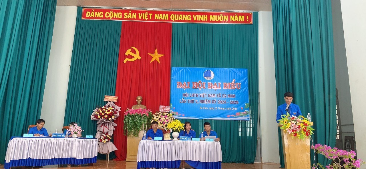 Đại hội Hội Liên hiệp thanh niên Việt Nam xã Ea Nam lần thứ V, nhiệm kỳ 2024 – 2029