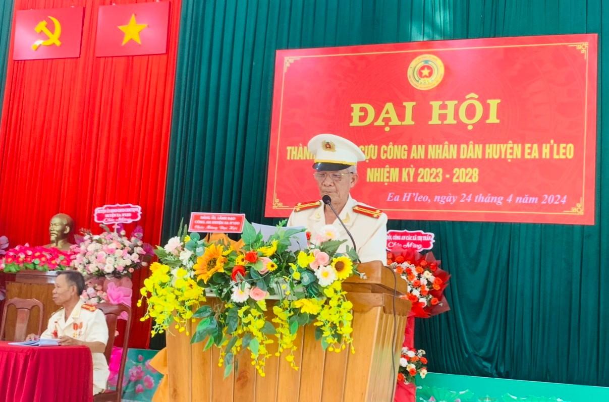 Đại hội thành lập Hội Cựu Công an nhân dân huyện Ea H'Leo, nhiệm kỳ 2023-2028