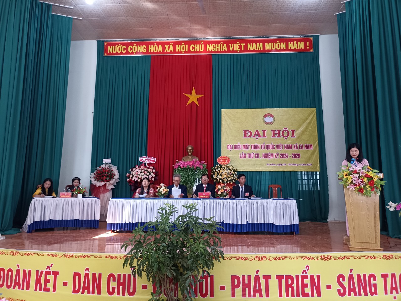 Ủy ban MTTQ Việt Nam xã Ea Nam tổ chức Đại hội đại biểu lần thứ XII, nhiệm kỳ 2024-2029