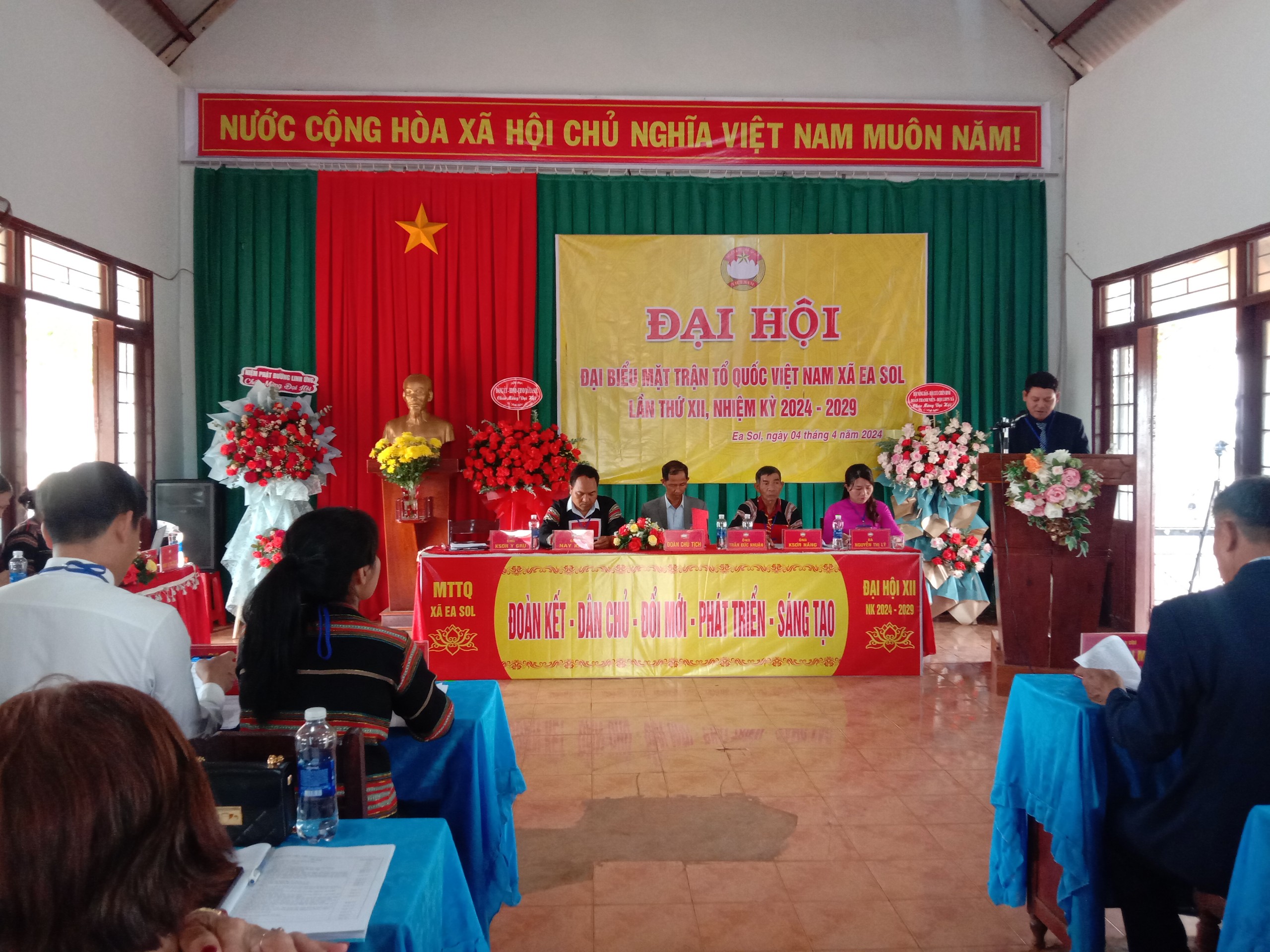 Ủy ban MTTQ Việt Nam xã Ea Sol tổ chức Đại hội đại biểu lần thứ XII, nhiệm kỳ 2024-2029