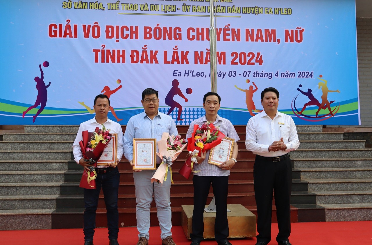 Khai mạc Giải vô địch bóng chuyền nam, nữ tỉnh Đắk Lắk năm 2024 tại huyện Ea H’Leo