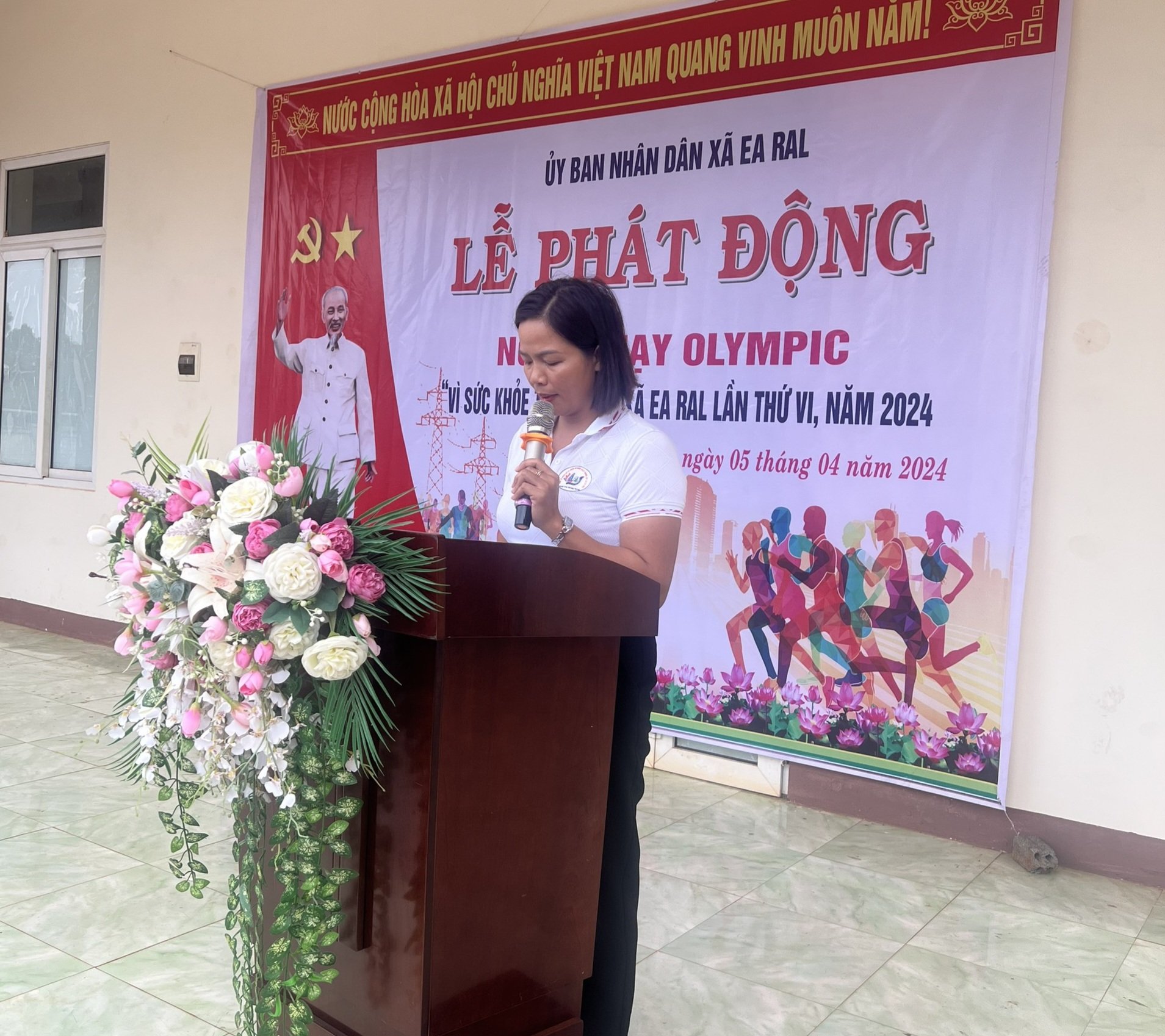 Xã Ea Ral phát động Ngày chạy Olympic vì sức khỏe toàn dân năm 2024