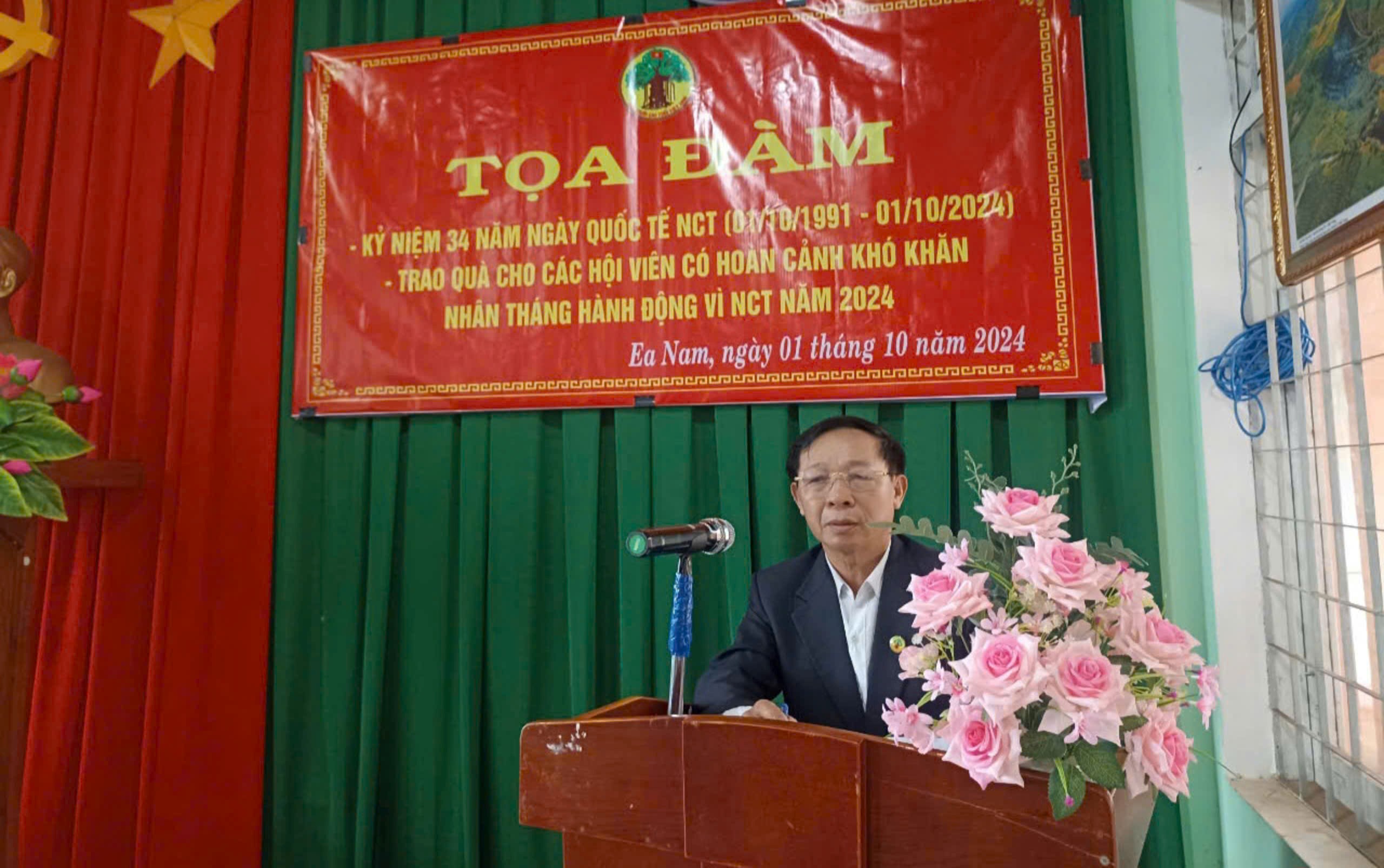Xã Ea Nam tọa đàm kỷ niệm 34 năm Ngày Quốc tế Người Cao tuổi (1/10/1991-1/10/2024)