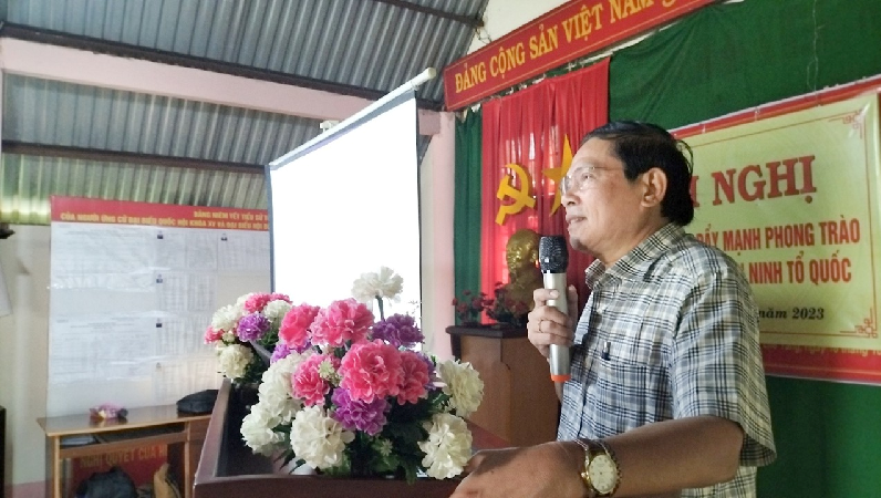 Xã DLiê Yang tổ chức Hội nghị tuyên truyền đẩy mạnh  phong trào toàn dân bảo vệ an ninh Tổ quốc