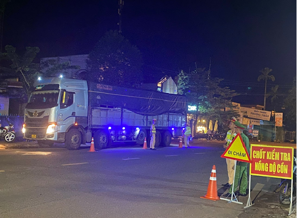 9 tháng đầu năm 2023, Công an huyện Ea H’Leo xử lý 239 trường hợp vi phạm nồng độ cồn