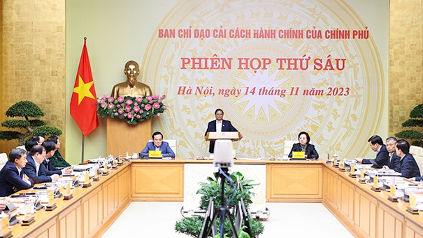 Hội nghị trực tuyến Phiên họp thứ 6 của Ban chỉ đạo Cải cách hành chính của Chính phủ