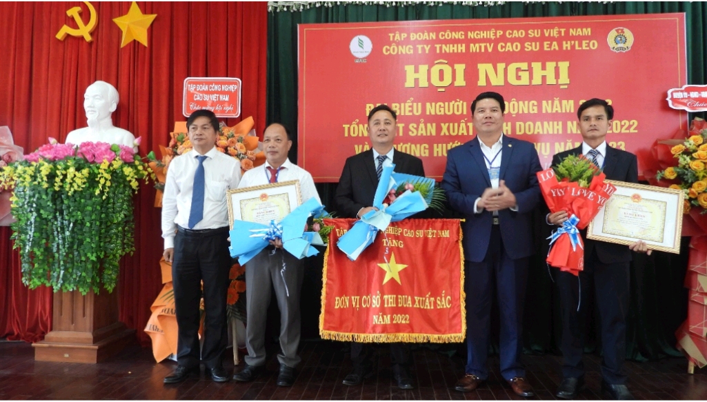 Công ty TNHH MTV cao su Ea H’leo tổng kết công tác sản xuất, kinh doanh năm 2022