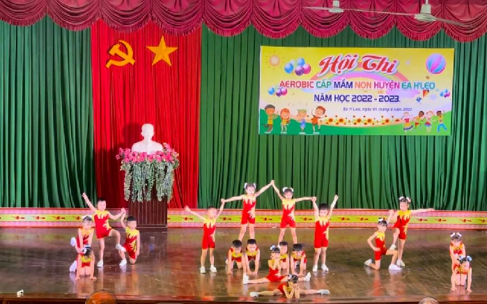 Hội thi Aerobic bậc Mầm non cấp huyện năm học 2022-2023