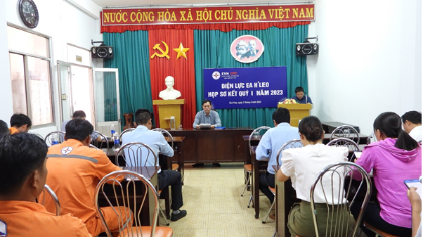 Điện lực Ea H’leo sơ kết công tác sản xuất kinh doanh Quý I năm 2023