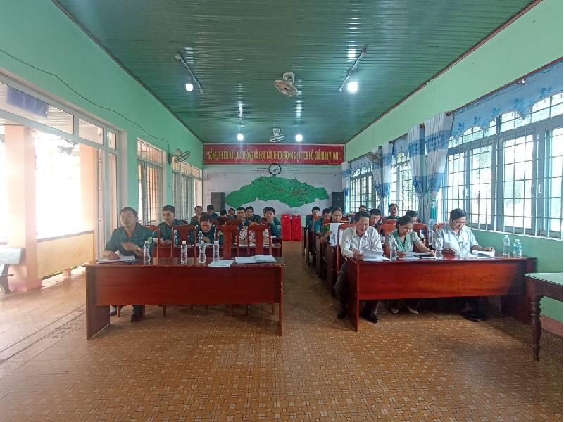 Xã Ea Nam tổ chức Hội nghị sơ kết công tác quân sự, quốc phòng 6 tháng đầu năm 2023