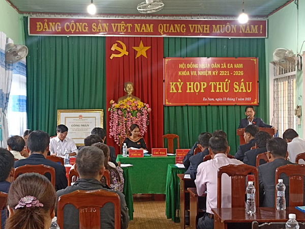 Kỳ họp thứ 6, HĐND xã Ea Nam khóa VII, nhiệm kỳ 2021 -2026 