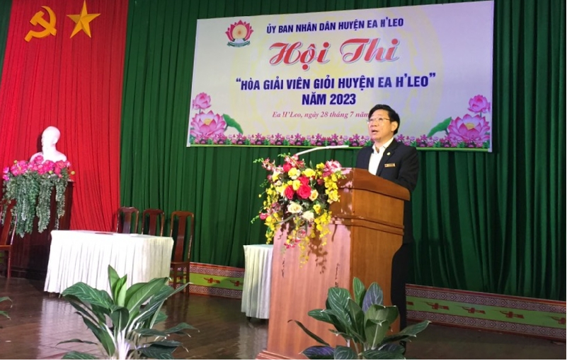 Hội thi Hòa giải viên giỏi huyện Ea H’Leo năm 2023
