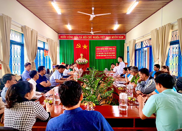 Xã Dliê Yang gặp mặt Đoàn công tác tham quan, học tập kinh nghiệm triển khai thực hiện chương trình mục tiêu quốc gia  giảm nghèo bền vững.