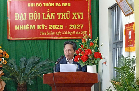 Đại hội điểm Chi bộ thôn Ea Đen, xã Ea Nam lần thứ XVI, nhiệm kỳ 2025 – 2027