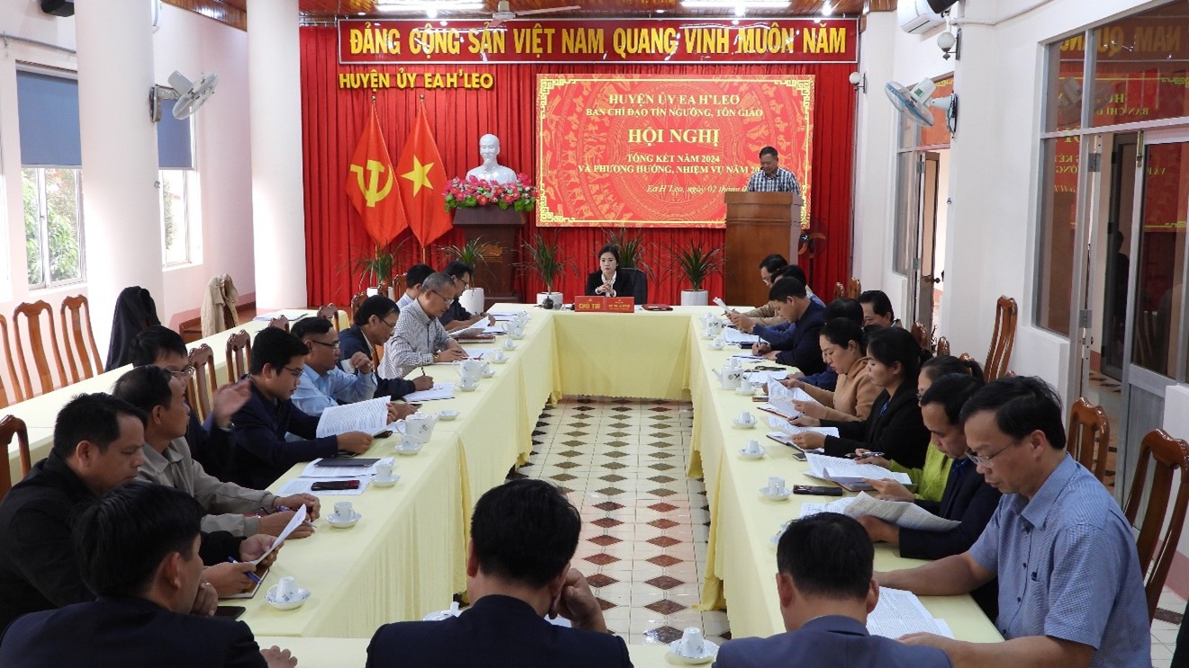 Tổng kết công tác tín ngưỡng, tôn giáo năm 2024