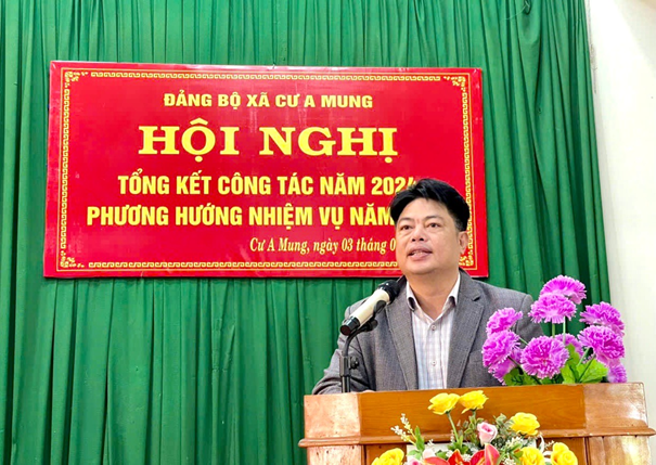 Đảng uỷ xã Cư A Mung tổng kết công tác Đảng năm 2024