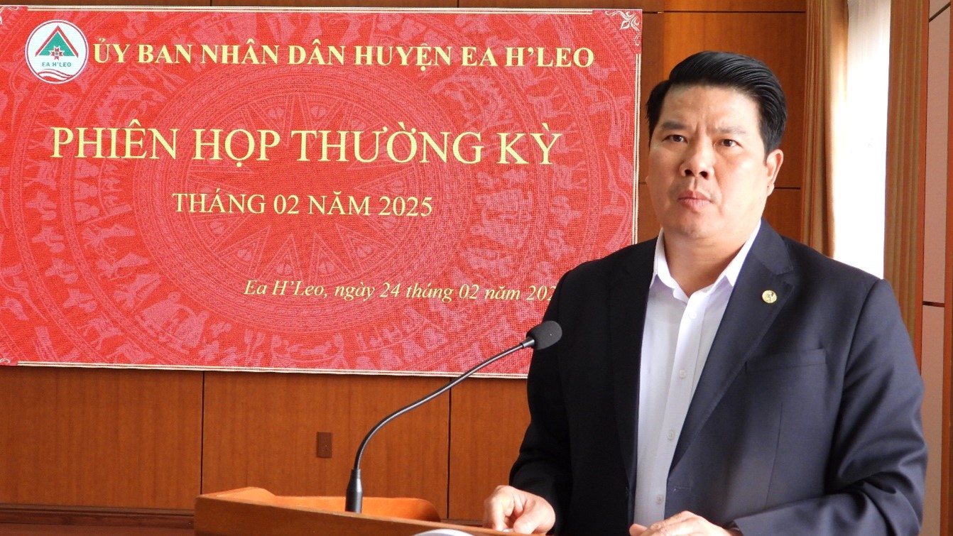 UBND huyện Ea H’Leo: Phiên họp thường kỳ tháng 2