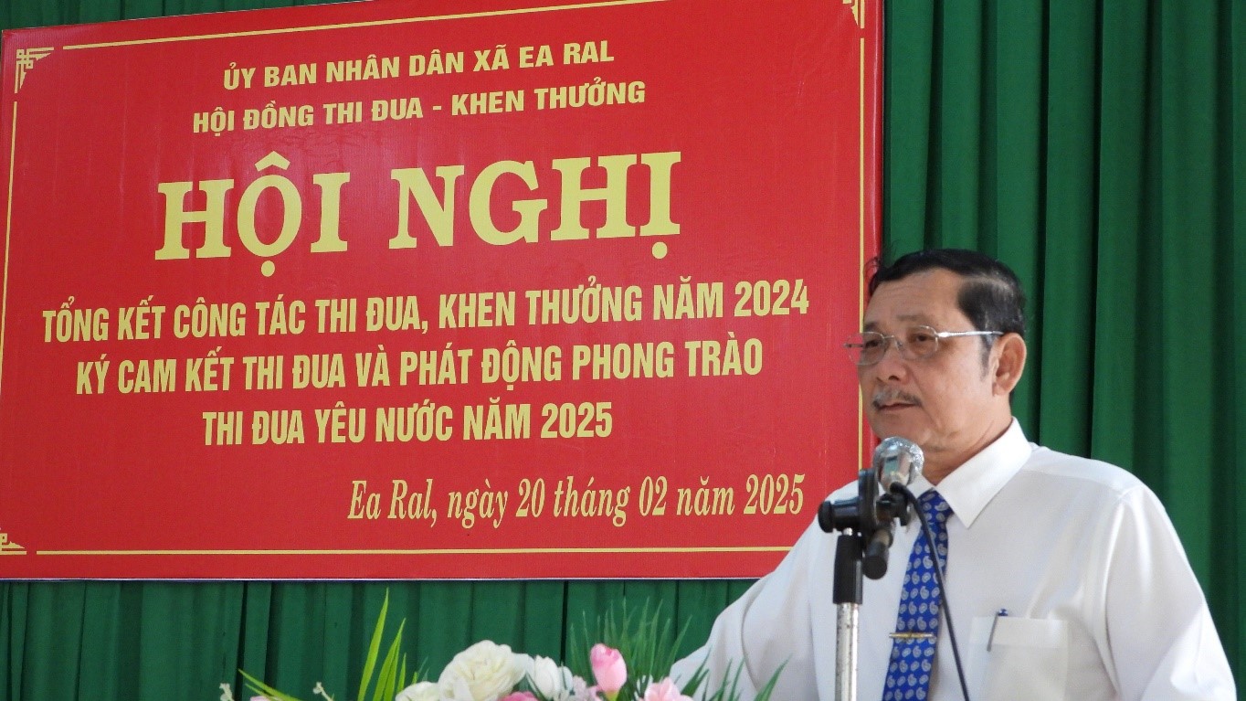 Xã Ea Răl tổng kết phong trào thi đua khen thưởng năm 2024