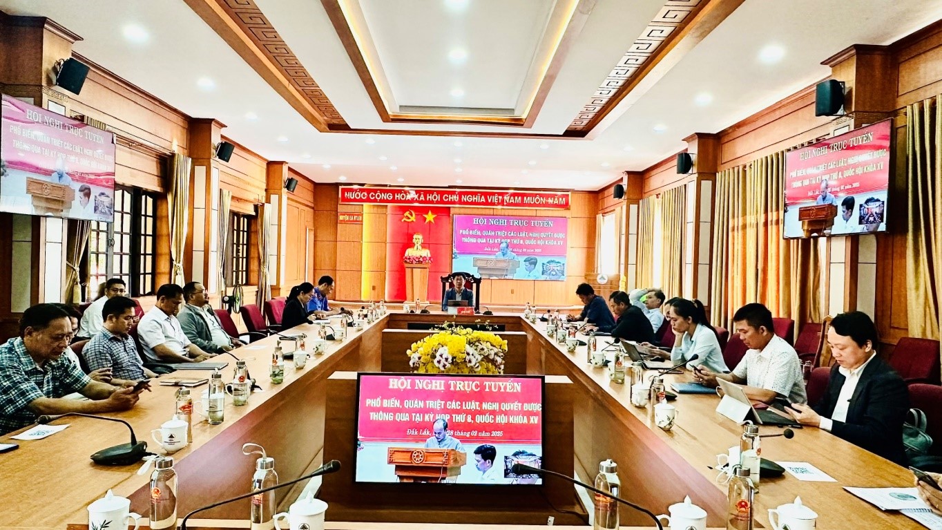 Hội nghị trực tuyến phổ biến, quán triệt các Luật, Nghị quyết được thông qua tại Kỳ họp thứ 8, Quốc hội khóa XV