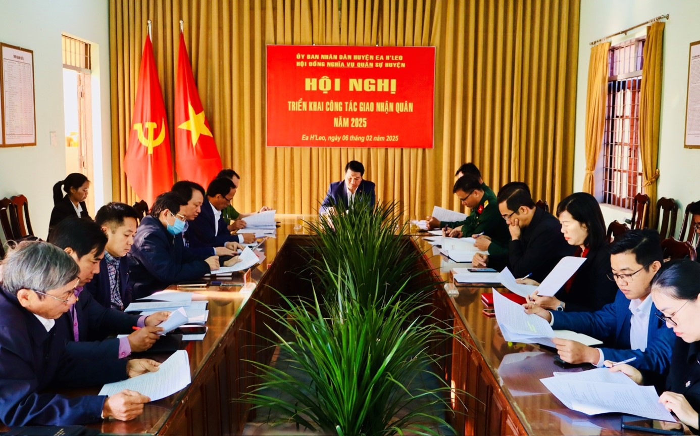 Hội nghị triển khai công tác giao nhận quân năm 2025