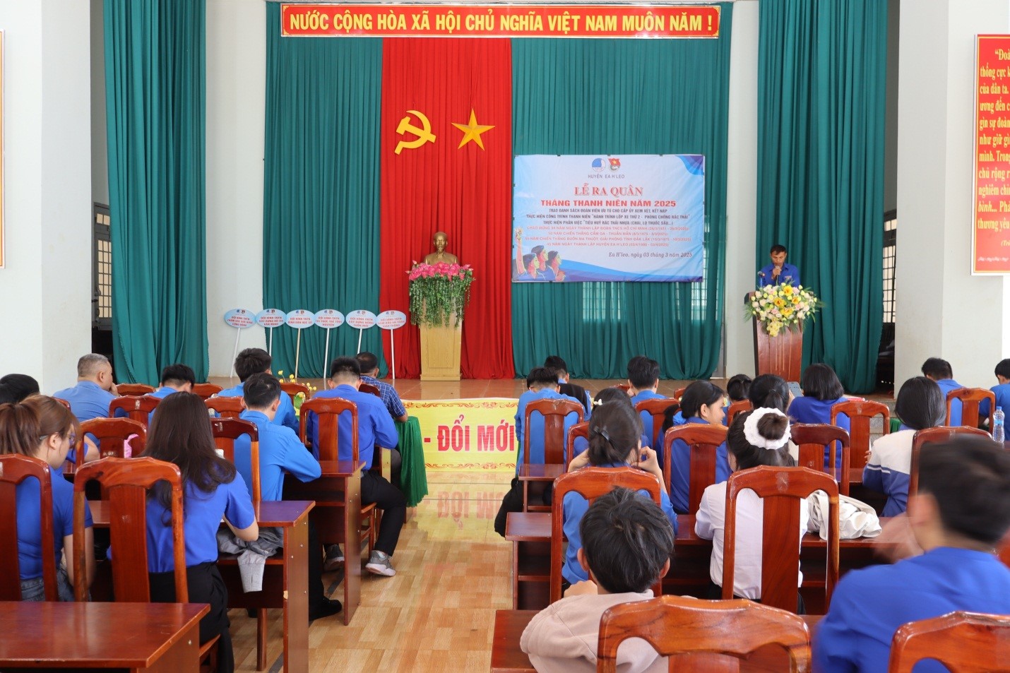 Huyện đoàn Ea H’Leo tổ chức Lễ ra quân tháng Thanh niên năm 2025