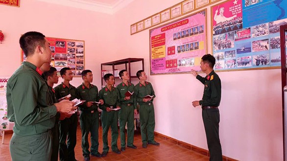 Chiến sĩ mới Trung đoàn 66 đã đi vào nề nếp