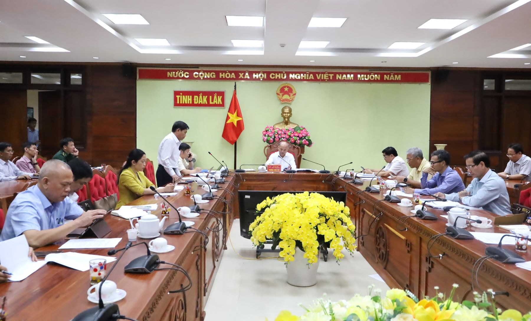 Hội nghị trực tuyến về công tác xây dựng cơ bản