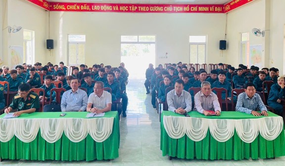 Cụm huấn luyện số 03, khai mạc giáo dục chính trị, huấn luyện quân sự lực lượng dân quân năm thứ Nhất – 2025