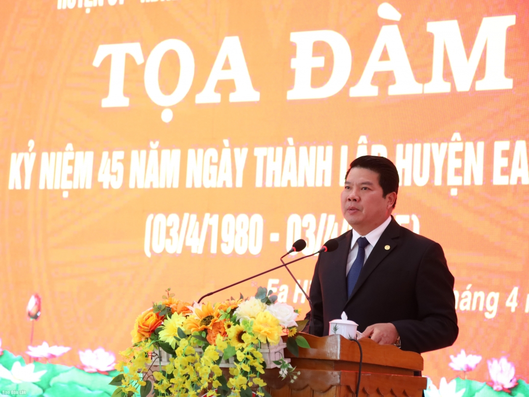 Tọa đàm kỷ niệm 45 năm ngày thành lập huyện Ea H’Leo (03/4/1980 – 03/4/2025)