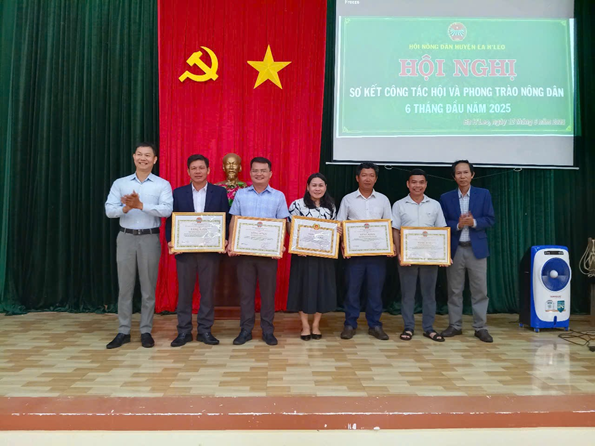 Hội nông dân huyện Ea H’Leo sơ kết công tác hội và phong trào nông dân 6 tháng đầu năm 2025
