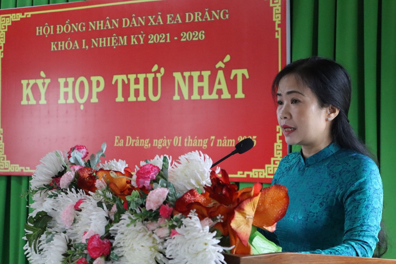 Kỳ họp thứ nhất Hội đồng nhân dân xã Ea Drăng khóa I, nhiệm kỳ 2021–2026