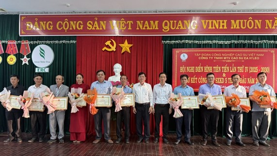 Công ty TNHH MTV Cao su Ea H’Leo tôn vinh điển hình tiên tiến giai đoạn 2020 – 2025