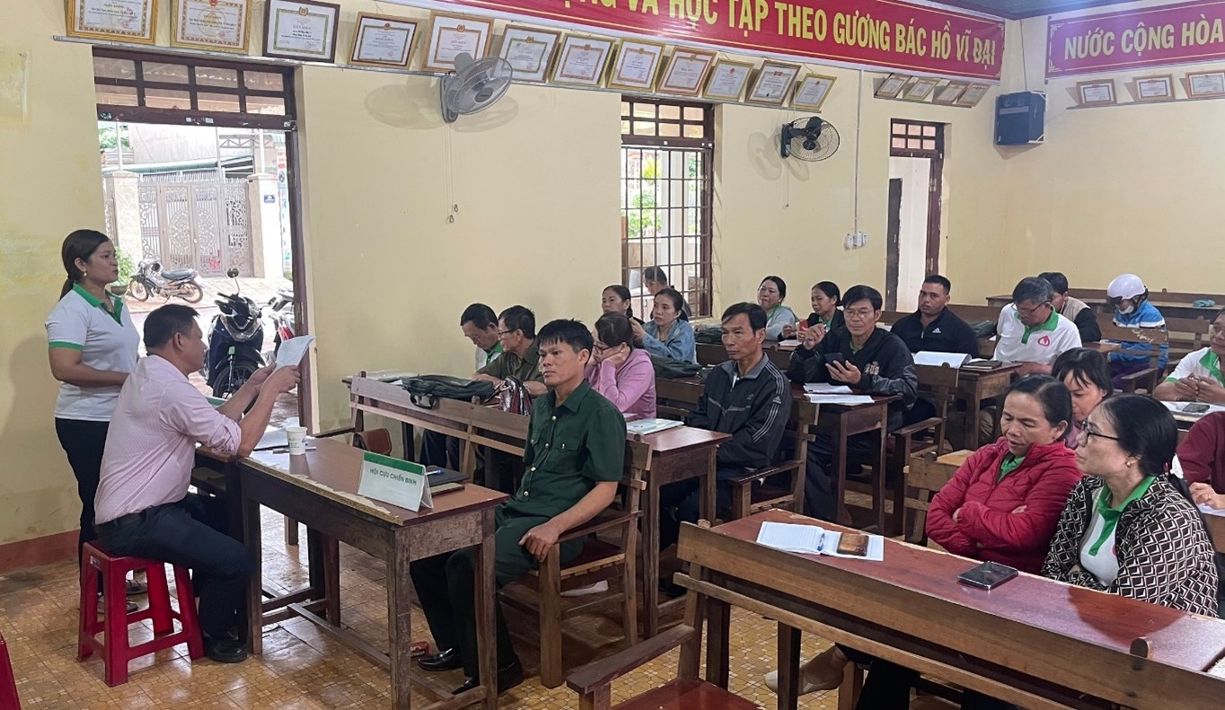 Tổng dư nợ trên địa bàn xã Ea Drăng