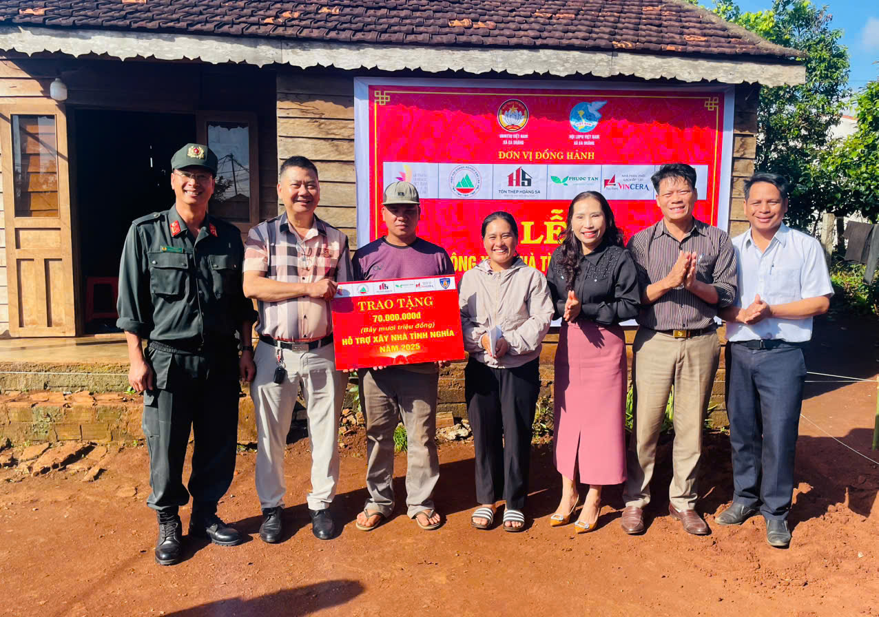 Lễ khởi công xây dựng nhà tình nghĩa năm 2025 tại Buôn Sek, xã Ea Drăng