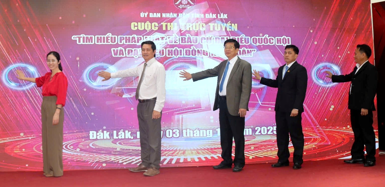 Đắk Lắk phát động Cuộc thi trực tuyến “Tìm hiểu pháp luật về bầu cử đại biểu Quốc hội và đại biểu Hội đồng nhân dân”