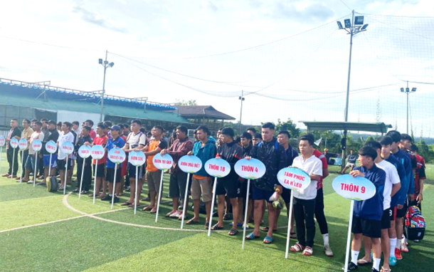 Giải bóng đá nam 5 người xã Ea Drăng năm 2025