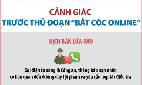 Người dân cần nêu cao cảnh giác với tội phạm lừa đảo, tống tiền bằng thủ đoạn mới “bắt cóc online”