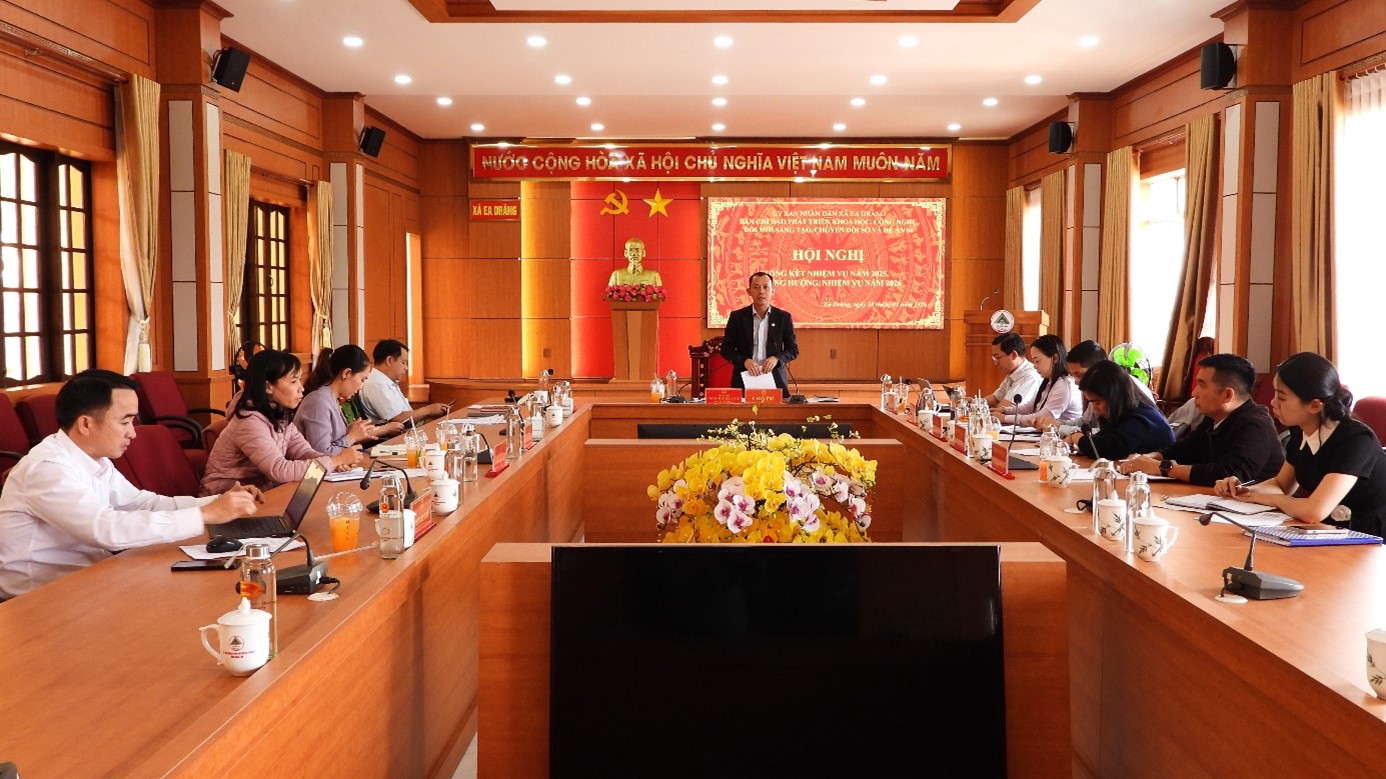 Xã Ea Drăng: Đẩy mạnh phát triển khoa học, công nghệ, đổi mới sáng tạo và chuyển đổi số năm 2026