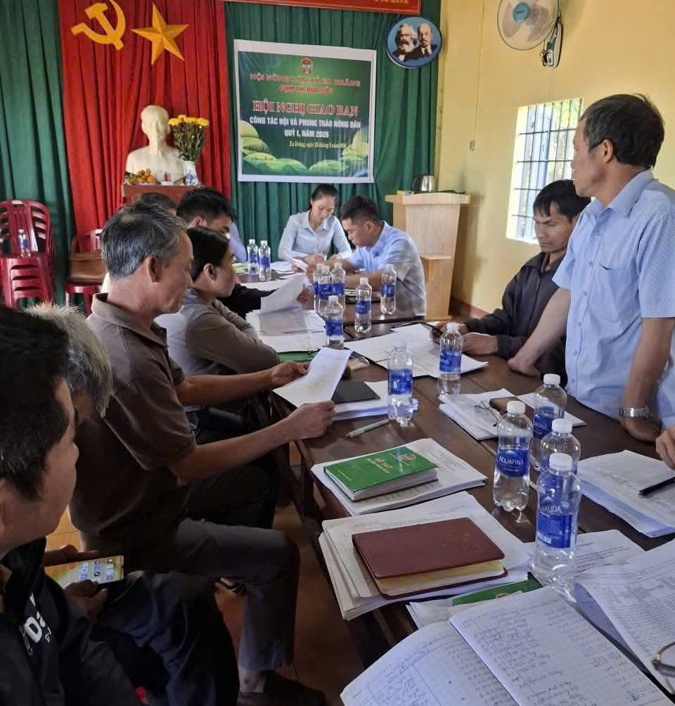 Hội Nông dẫn xã Ea Drăng: Giao ban Cụm thi đua số 03