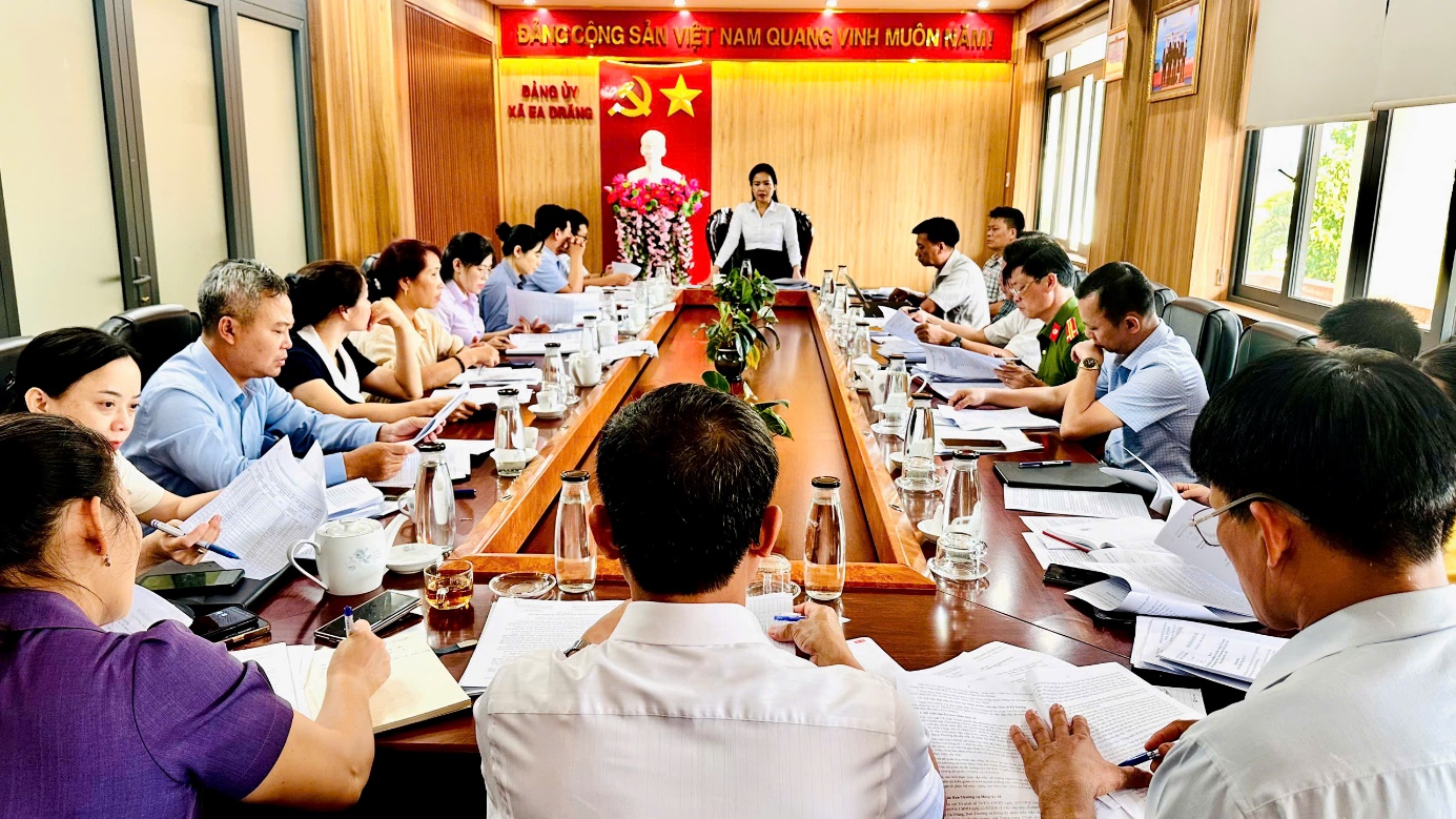 Hội nghị Ban Chấp hành Đảng bộ xã Ea Drăng: Kiện toàn tổ chức bộ máy, tạo nền tảng thực hiện thắng lợi Nghị quyết nhiệm kỳ 2025 – 2030